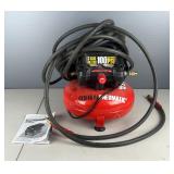 CentralPneumatic 3 Gal Oilless Air Compressor, Untested, With Diablo Air Hose