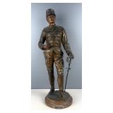Attendant L'Ordre (Waiting For Orders), Bronze Sculpture, Approx 20.5' Tall