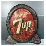 'Fresh Up With 7up' Tin Sign, Approx 41' x 39' 