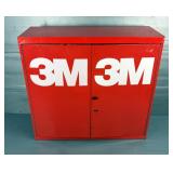  3M Metal Storage Cabinet, Approx 30' x 32.5' x 12', Including Contents Of Sanding Discs, Various Gr
