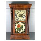 Antique Ogee Style Shelf Clock, Approx 25' x 14.75' x 4.25'