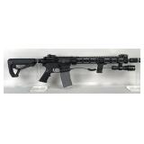 Bushmaster XM15-E2S .223/5.56mm Rifle SN# BKS000264, Feyachi Flip Up Peep Sights, Garberiel Flashlig