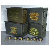 Metal Ammo Cans, Qty 4, And Trigger Locks, Qty 6 