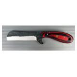 Sheepsfoot Fixed Blade Knife, 4.25' Blade, In Leather Sheath 