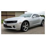 2010 Chevy Camaro 6-Speed Manual RWD Coupe Car, 3.6L V6, Miles Showing on Odometer 160197, VIN# 2G1F