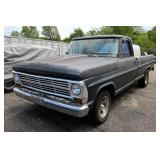 1968 Ford F100 Automatic Pickup Truck, 390 Big Block Engine from a 65 Galaxy 500, Miles Showing on O
