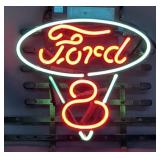 Ford Neon Sign, Approx 10' x 15', Powers On 