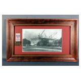 Dedication Ribbon For 1930 Scottish Rite Temple Kansas City Missouri And Commemorative Photo, Framed