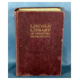 Lincoln Library Of Essential Information, 1931 The Frontier Press Co 