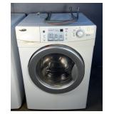 Amana Electric Front Load Washing Machine, Model NFW7200TW, 38.5' x 27' x 27', Powers On