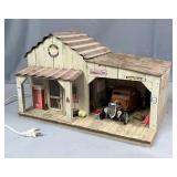 Last Chance Garage Wood And Metal Lit Decorative Diorama