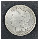 1893-CC Morgan 1oz Silver Dollar Coin, Carson City Mint Mark