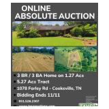 3 BR / 3 BA Home on 6.65 Ac in 2 Tracts