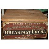 antique wood ad box