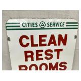 DSP CITIES SERVICE REST ROOMS SIGN