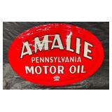 1955 CONVEX AMALIE OIL SIGN