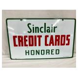 DSP SINCLAIR CREDIT CARDS SWINGER SIGN