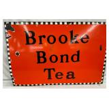30 x 20-Inch Porcelain Brooke Bond Tea Advertising Sign