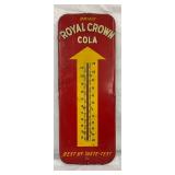 1951 Royal Crown Cola Metal Thermometer, 10 x 26 Inches