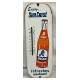 Suncrest Metal Advertising Thermometer with Soda Bottle Graphic, 6 x 16 in.