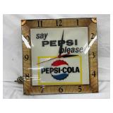 16-Inch ‘Say Pepsi Please’ Light-Up Advertising Clock