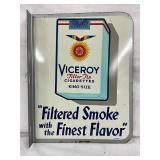 Viceroy Cigarettes Double-Sided Flange Sign, 10 1/2” x 14”