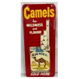 6 x 13 1/2″ Embossed Camel Cigarettes Advertising Thermometer
