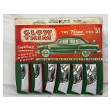 Standard Die Cast Co. Glow Trim Set for ’51 Automobiles, 12 1/2 x 11″ Complete