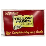25 1/2″ x 16″ Metal Advertising Sign for Yellow Pages