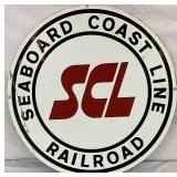 1967 Seaboard Coast Line Railroad 24-Inch Metal Sign