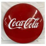 36-Inch Porcelain Coca-Cola Button Sign