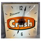 16-Inch Illuminated Orange Crush Wall Clock