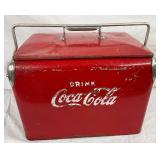 17″ x 16″ EMB Coca-Cola Cooler with Metal Handle and Lid