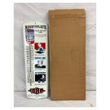 8×24 Texas Refinery Corp. ‘Mightyplate’ Thermometer with Original Box