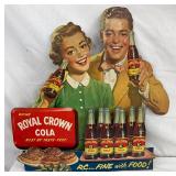Royal Crown Cola 20″ x 19 1/2″ Dimensional Cardboard Display