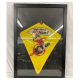 Framed 24×28 High-Flying Action Kite by Hi-Flier Manufacturing Featuring AC Spark Plug