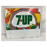 16 x 14 Two-Sided 7-Up Advertising Sign with Seven Rack Mounts