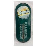 Orange Crush Metal Thermometer, 6 x 15 Inches