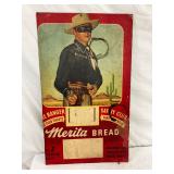 15 x 25″ Marita Bread Long Ranger Promotional Cardboard Display