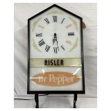 20 x 41″ Early Dr Pepper Advertising Clock