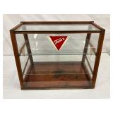 Tom’s Glass and Wood Cracker Display Case, 20″ x 16″