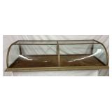 58-Inch Curved Glass Display Case with Original Glass