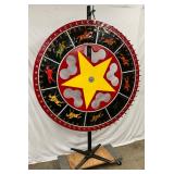 60-Inch Horse Gaming Wheel with Cast Base and Stand