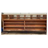 97-Inch Country Store Candy Showcase with Glass Display Compartments