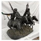 Bronze Sculpture ‘Coming Through the Rye’ by Frederic Remington, 30×26 Inches