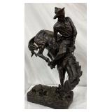 11 X 20 1/2IN. Bronze Sculpture Titled ‘The Bronco Buster’ by Frederic Remington