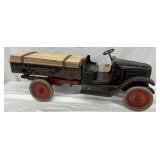1920s 24-Inch Painted Metal Toy Truck, Possibly Keystone