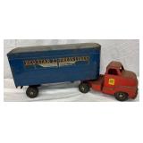 22 1/2-Inch Buckeye Toy Truck and Trailer, ‘Red Star Express Lines’