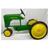 John Deere Green and Yellow Pedal Tractor with Steel Frame