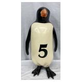 11X21-Inch Tall Painted Penguin Store Display Number 5 Early Advertisement